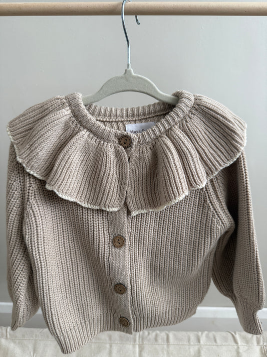 Peplum Knitted Cardigan