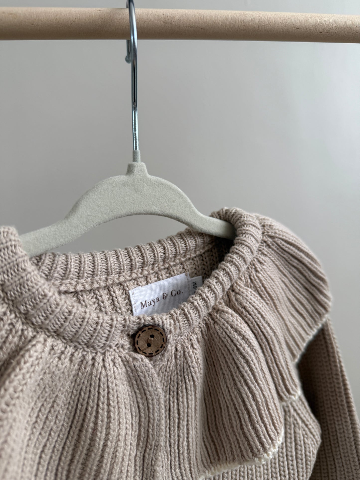 Peplum Knitted Cardigan