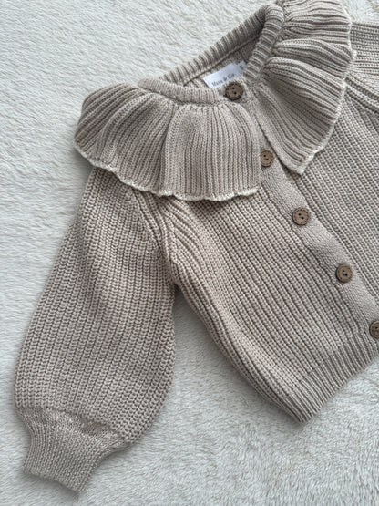 Peplum Knitted Cardigan
