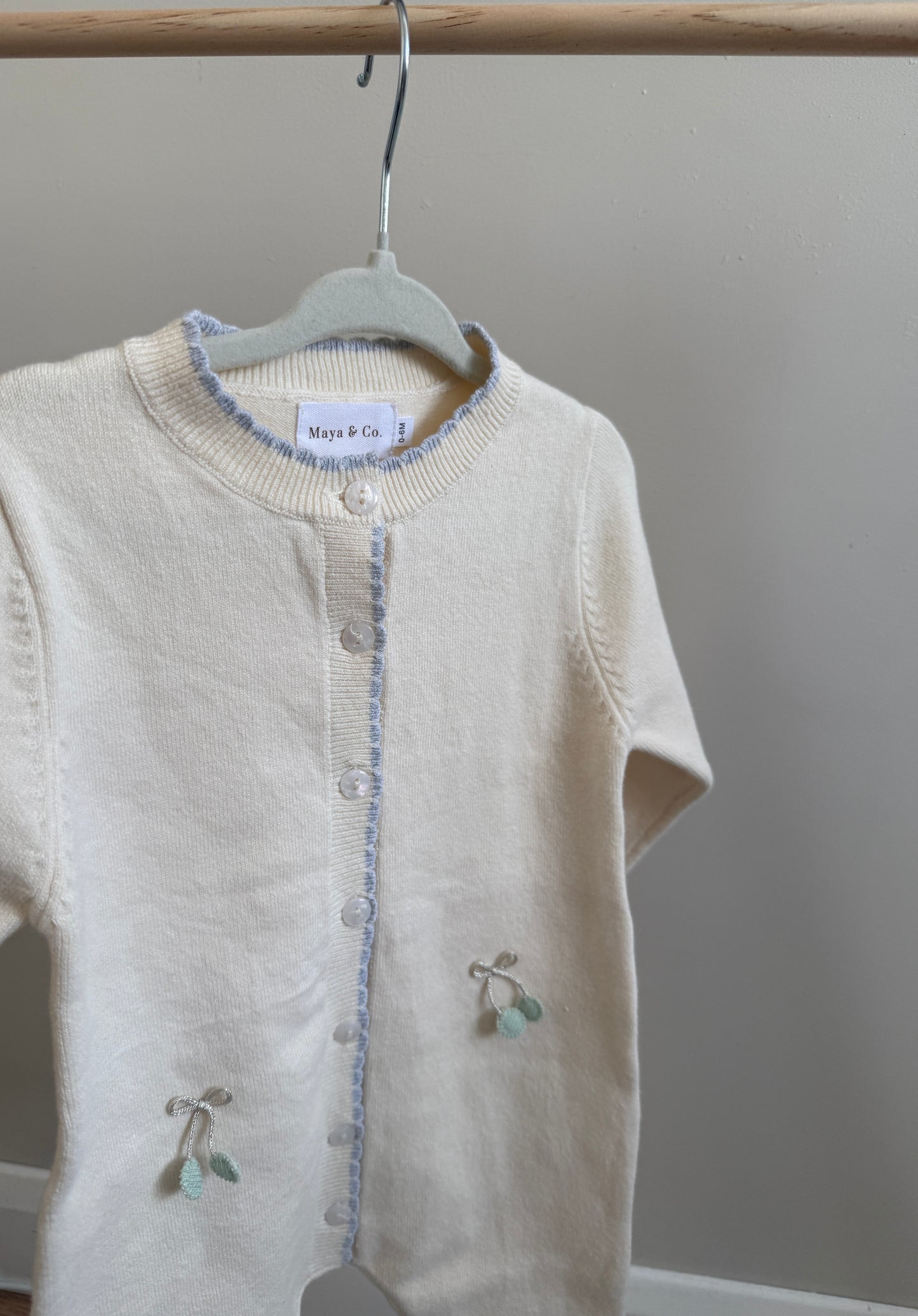 Cherry Knitted One-Piece